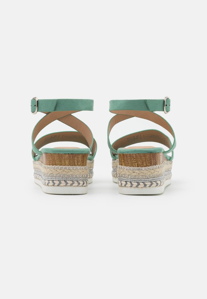 Sandales Anna Field Espadrillas Wedge platform Boucle Menthe Femme | SAZ-3573201